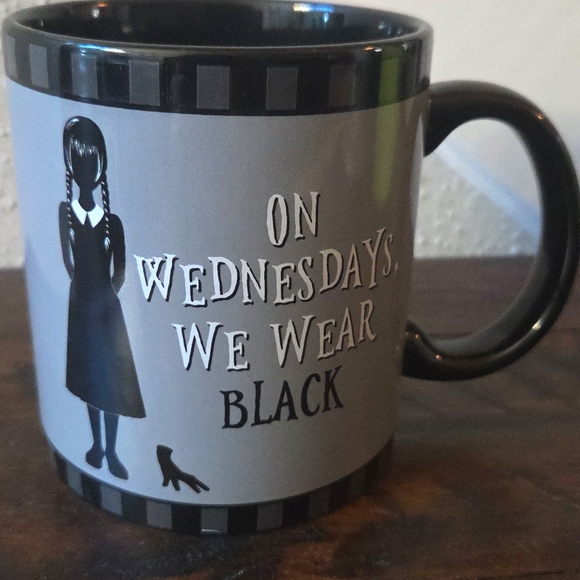 Other - Cute Addams family mug...on Wednesdays we wear Black. New perfect condition!🎃